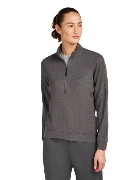 ICEBREAKER Wmns Mer 260 Waffle Knit Wander LS Half Zip, Obsidian (vzorek) velikost: S