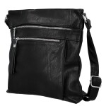Trendy dámská koženková crossbody kabelka Bree, černá