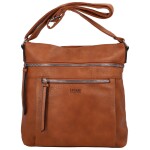 Moderní dámská koženková crossbody Anup, hnědá