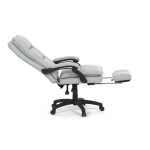 Kancelářské křeslo, synchronní mechanismus, stříbrná látka, KA-Y350 SIL