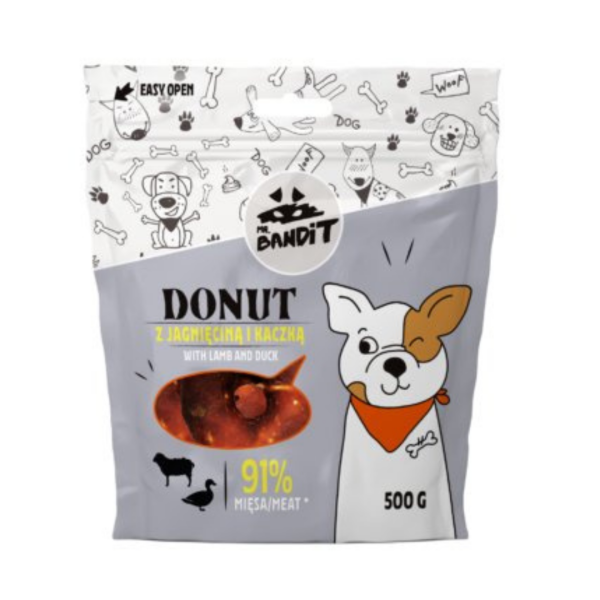 DONUT z jehněčího a kachního masa 500g Mr. Bandit