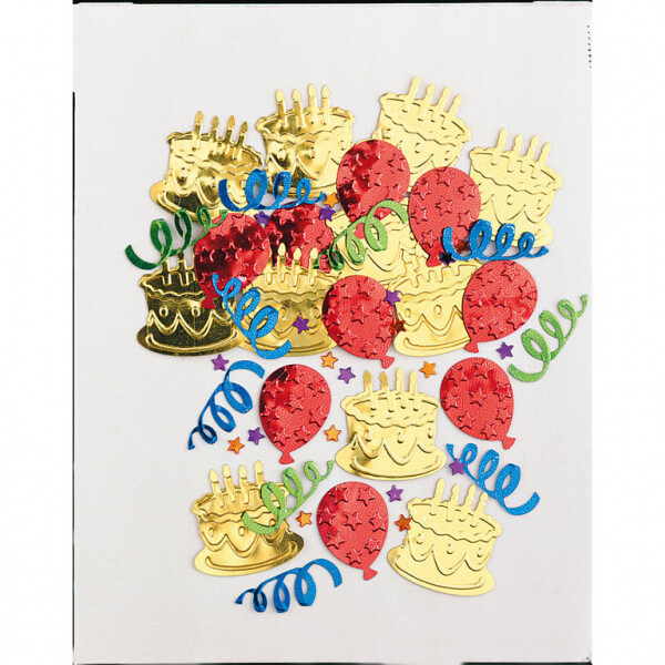 Dort k narozeninám konfety barevné 14 g Amscan Dort k narozeninám konfety barevné 14 g Amscan