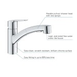 GROHE - QuickFix Start Dřezová baterie s výsuvnou sprškou, chrom 30531001