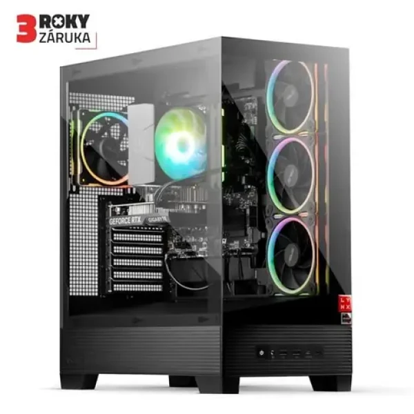 LYNX Challenger (10463170) černá / AMD Ryzen 5 7600X 4.7GHz / 32GB / 1TB SSD / NVIDIA RTX 5060 8GB / W11H (10463170)