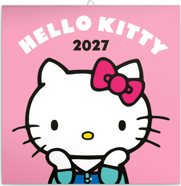 Kalendář 2027 poznámkový: Hello Kitty , 30 x 30 cm