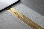 HANSGROHE - RainDrain Flex Lineární sprchový žlab s nerezovým roštem 700, do prostoru, zkrátitelný, kartáčovaný bronz 56043140