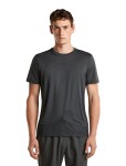 ICEBREAKER Mens Merino 150 Tech Lite SS Tee 3D Mapping, Obsidian velikost: S