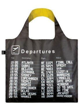 Skládací nákupní taška LOQI AIRPORT Arrivals