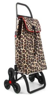 Rolser I-Max Wild 6 Logic leopardí vzor / Nákupní taška na kolečkách / 43 l