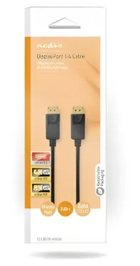 Nedis DisplayPort - DisplayPort černá / Kabel DisplayPort / 8K / 60 Hz / 2 m (CCGB37014BK20)