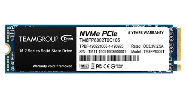 TeamGroup MP33 2TB / SSD / M.2 2280 / PCIe 3.0 x4 / R: 1800 MB/s / W: 1500 MB/s / TBW 1000TB (TM8FP6002T0C101)