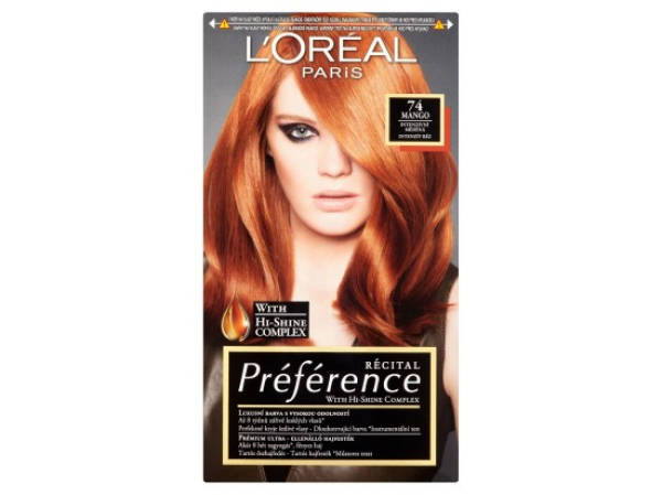 L'Oréal Paris Récital Préférence Mango intenzivní měděná 74