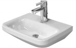 DURAVIT - DuraStyle Umývátko 45x34 cm, s 1 otvorem pro baterii, s WonderGliss, bílá 07084500001