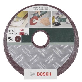 Bosch Accessories 2609256247 brusný papír pro brusné kotouče Zrnitost 100 (Ø) 115 mm 5 ks