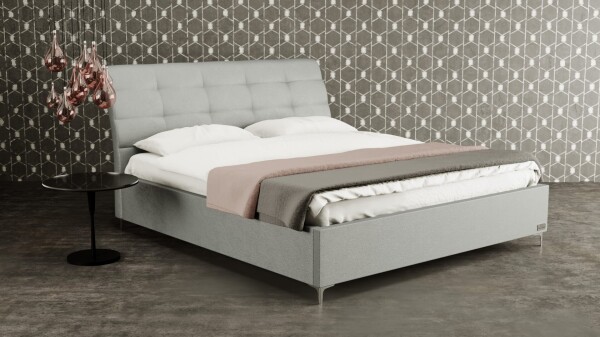 Materasso Čalouněná postel CLAUDIA LUX boxspring ROZMĚR: 2x (80x200) cm - boxspring,šedá