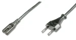 Digitus napájecí kabel Euro - IEC C7 1,8m černá / Napájecí kabel / H03VVH2-F / 0,75 mm2 (AK-440104-018-S)