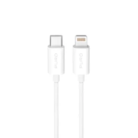 Puro TPE Kabel USB-C (M) - Lightning (M) bílá / Datový kabel / 2 m / 20 W