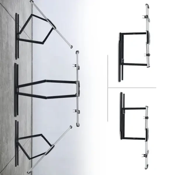 StarTech / Montážní sada na zeď / pro plochý panel / kloubová, 2 vertikální úchyty / VESA 600x400 / do 45 kg / hliníková (65SAP2-TV-WALL-MOUNT)