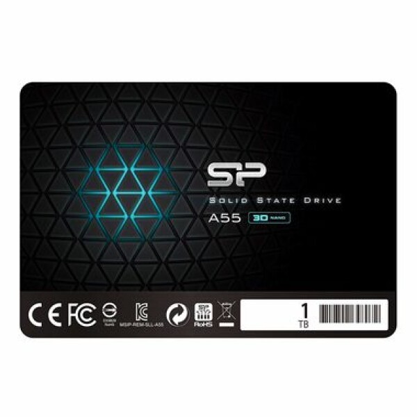 Silicon Power Ace A55 1TB černá / Interní SSD / 2.5 / SATA III / čtení:560MBs / zápis:530MBs / TLC (SP001TBSS3A55S25)