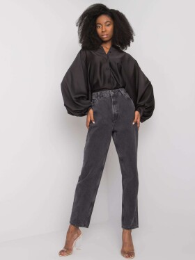 Černé dámské džíny s vysokým pasem od Daniely RUE PARIS