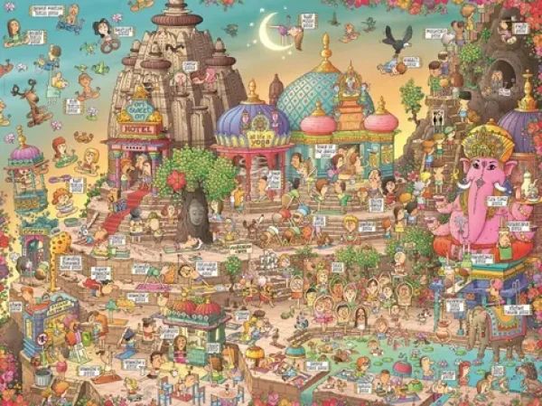 HEYE Puzzle Země jógy
