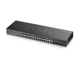 Zyxel GS1920-24V2 28-port Gigabit WebManaged Switch, 24x gigabit RJ45, 4x gigabit RJ45/SFP, fanless EDF_311688