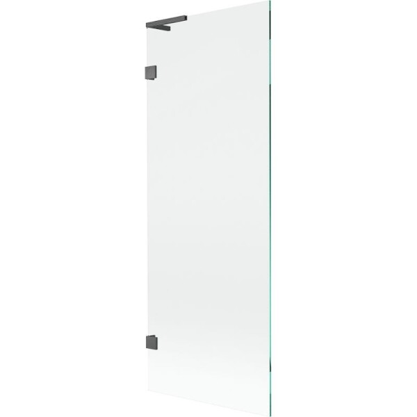 MEXEN/S - Lunar L vanová zástěna FIX 70 x 150, transparent, grafit kartáčovaná 897L-070-000-66-00