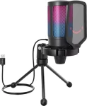 FIFINE A6V AmpliGame RGB černá / Stolní mikrofon / Kapacitní / RGB (A6V)