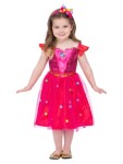 Ptakoviny.cz Dětský kostým - Princezna růžová Velikost: 7-9 roků
