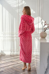 Dámský župan Amira 2551 Tmavě růžová vzor - L&L Lamp tmavě růžová S