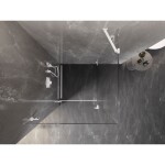 MEXEN/S - Lunar-B sprchový kout dveře křídlové levá 90 x 90, transparent, bílá 832-090-090-20-00-L