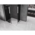 MEXEN/S - Velar L Duo sprchový kout, posuvné dveře 90 x 80, grafit, bílá 871-090-080-02-43-20