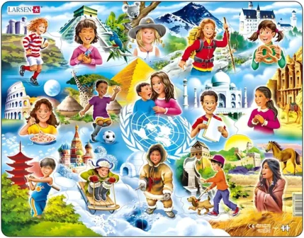 LARSEN Puzzle Děti ve světě