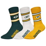 Pánské ponožky Green Bay Packers NFL Team Set Crew (3 páry) Velikost: 43–46