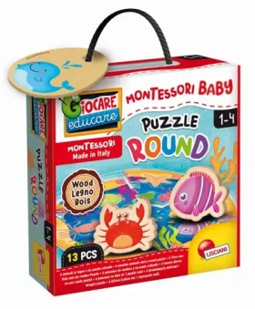 Liscianigioch Montessori Dřevěné puzzle kruh