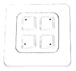 Cariitti Easy PB Coupler, rozbočovač pro spínače C1532224L