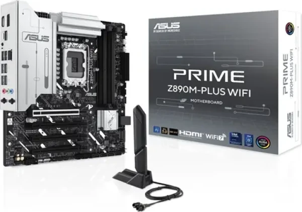 Asus PRIME Z890M-PLUS WIFI / Základní deska / Intel Z890 / LGA1851 / DDR5 / Wi-Fi 7 / 2.5GLAN / mATX