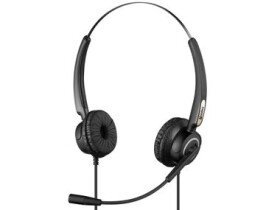 Sandberg USB Office Headset Pro Stereo / sluchátka s mikrofonem / otočný mikrofon / ovladač hlasitosti / USB-A / černá (126-13)