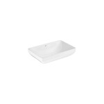 GROHE - Euro Ceramic Umyvadlo na desku 60x40 cm, s přepadem, bez otvoru pro baterii, alpská bílá 102434SH00