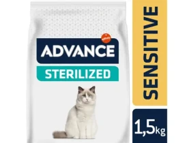 ADVANCE CAT Sterilized Sensitive 1.5kg / Superprémiové krmivo (granule) / pro sterilizované kočky s citlivým trávením (8410650167886)