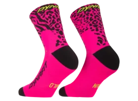Dynafit Run Wild Mid běžecké ponožky Pink Glo/0910 vel. 39-42