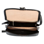 Malá kožená crossbody Julie, černá