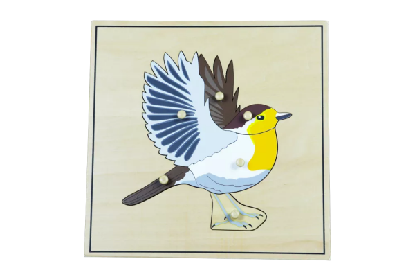 Moyo Montessori Moyo Montessori Puzzle s kostrou - pták