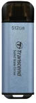 Transcend ESD300C Externí SDD 512GB modrá / USB-C 3.2 Gen 2 / R: 1050MBs / W: 950MBs (TS512GESD300C)