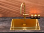 Nerezový dřez Reginox New York 40x40, R35139, Gold Flax R35139