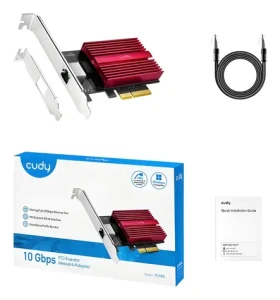 Cudy PE10G / Síťová karta / PCI Express / 10 Gb Ethernet / RJ-45 / Low-profile bracket (PE10G)