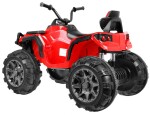 Mamido Dětská elektrická čtyřkolka ATV s ovladačem, EVA kola červená