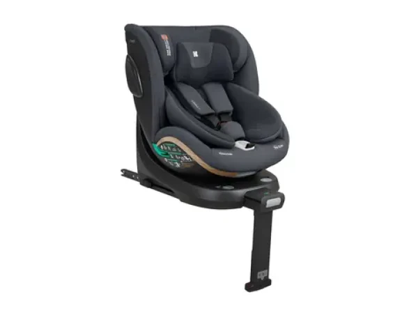 KIKKABOO Autosedačka i-Twist i-SIZE 40-150 cm šedá / Isofix / 360° otočení / opěrná noha / SPS boční ochrana (31002100115KB)