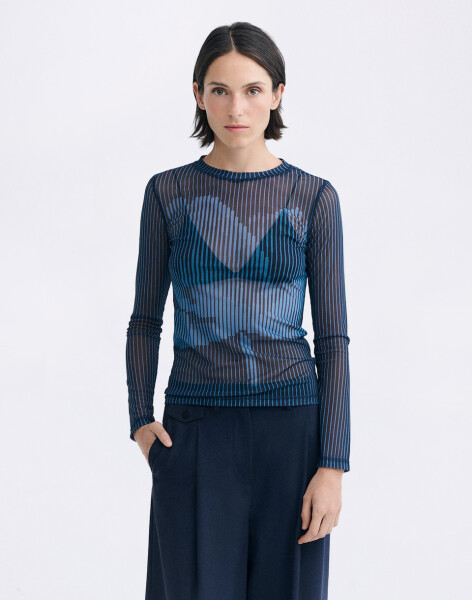 Tričko Thinking MU Tere Lotus Top NAVY