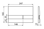 ALCADRAIN Renovmodul - předstěnový instalační systém s bílým/ chrom tlačítkem M1720-1 + WC DEANTE Jasmin se sedátkem RIMLESS AM115/1000 M1720-1 JA1